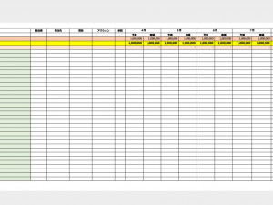 マーケティング予算管理シート簡易版（Excel形式）